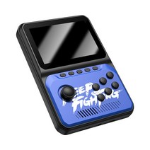 미니 가정용 휴대용 고전 추억의 레트로 오락실 오락기 게임기 게임 Ewwke NX-35 핸드 헬드 조이스틱 콘솔 16 비트 8 기가 바이트 3.5 인치 LCD 비디오 플레이어 내장, Blue