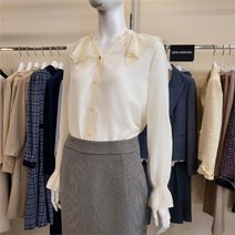 셀러허브 1 케이엘 KL SH02 로맨틱 러플카라블라우스 KWBL22C03oo