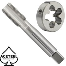 탭다이스 Aceteel-미터법 M32 X 1.5 탭 앤 다이 세트 왼손 x HSS 기계 나사 및 원형, 한개옵션0