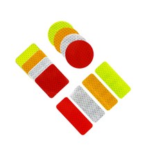 세영마켓 리플렉터 반사 스티커 도로안전 사무용품쇼핑몰, 정사각형 레드