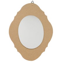 핸디몰 나무탁상.벽걸이거울 모음(거울꾸미기DIY)꽃 매화 반달 돔 강아지 둥근원거울, 나무벽걸이거울(로즈마린)