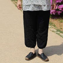 할머니바지 100%인견 여름 무지 블랙 고무줄바지 60대70대80대90대생신 할머니옷선물