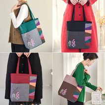 로즈맘 엄마옷 로즈맘 켄스꽃자수면가방/엄마가방 50대여성가방 중년가방 중년여성가방 5060