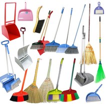 빗자루 쓰레받기 세트 싸리빗자루 수수빗자루 마당비 학교 미용실, 01. 갈대비