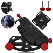 1pc 카메라 허리 벨트 클립 금속 배낭 홀스터 스트랩 gopro slr 카메라 클램프 남성용 벨트 버클 허리 클립 걸이, CHINA_Red