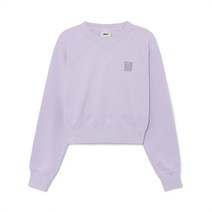 MLB 여성 베이직 스몰로고 크랍핏 맨투맨 BOS (L.Lavender) 703883