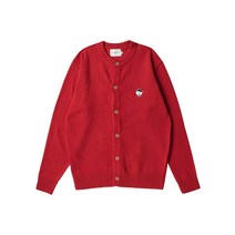 [비욘드클로젯] ILP SIGNATURE WAPPEN ROUND CARDIGAN RED