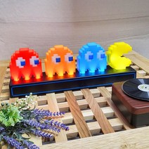 8비트 팩맨 LED 무드등 USB 조명 감성 인테리어 수면등 취침등 게임 피규어 라이트