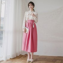 생활한복세트 벚꽃엔딩 저고리 + 나은로즈 허리치마