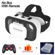 VR BOX3D VR 헤드셋 스마트 가상 현실 안경 헬멧폰 안드로이드 폰 전화 렌즈 컨트롤러, 05 No Box C8 Remote