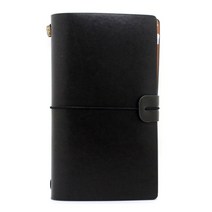 GO2shop GO2shop_ 메모장 북마크 임신다이어리 일기다이어리 키링플래너 태교앨범, ★선택* 복고 가죽 다이어리 레트로 빈티지 - 블랙 x, 이제품주문★