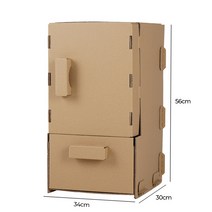 couyor 어린이 골판지 놀이 DIY 실내놀이 골판지집 캐릭터, 냉장고 DIY