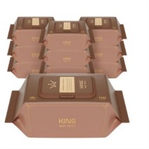 킹 프리미엄 저자극 유아물티슈 캡형, 31팩, 100매