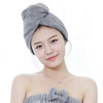 머리수건 극세사 타올 드라이 머리말리는 헤어 욕실, 퍼플다다몰