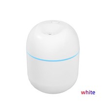 차량용방향제 휴대용 가습기 220ml 마이크로 분무기 USB 콜드 포그 컬러 소프트 닉 램프 포함 가정용 자동, 03 WHITE