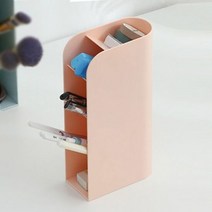 팬시몰 5단 멀티 펜꽂이(핑크) 연필홀더 수납함 책상 정리함, 단품