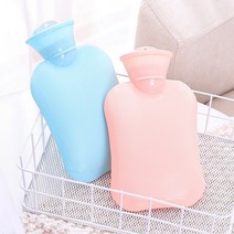 실리콘 핫팩 물주머니 보온 손난로 온수, 스카이 500ML
