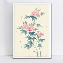 중국 꽃 모란 매화 국화 난초 diy 디지털 유화 손으로 채워진 컬러 유화 배경 벽 장식 그림, 1122 모란 2