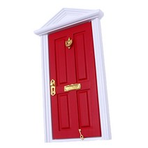 북눅 만들기 책꽂이 미니어처 하우스 DIY 틈새 책장 1:12 인형집 하드웨어 미니어처 금속 문 두들기 세트, 한개옵션0