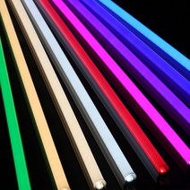 LED T5 간접 조명 간접등 슬림 형광등 플리커프리 우물천장 커텐박스 신발장, T5 900mm, 적색, 1개