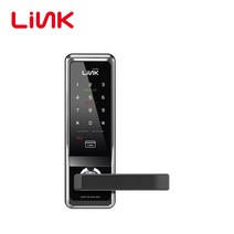 유니코 LINK LM-450(목문용) 2way 핸들일체형 무타공 미니주키 번호키 카드키 내부잠금기능 바로잠김기능 디지털도어락 나무문 원룸 빌라