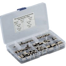 헬리코일 스레드 수리 키트 세트 메트릭 거친 치아 스틸 유선 삽입 모음 M3 M4 M5 M6 M8 M10 M12 120 개, 120개