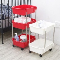 센스2030 센스 무빙 바스켓 욕실 선반, 상세설명 참조, 센스 무빙 바스켓 2단(높은형)/레드