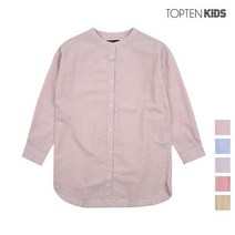 탑텐키즈 여아 코튼 스트라이프 셔츠MKZ3WC2211
