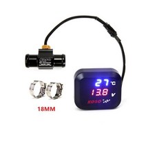 오토바이부품 바이크부품 오토바이 범용 KOSO 수온 측정기 전압계 USB 충전 3 인 1 방수 미터 신제품, 01 18mm Instrument