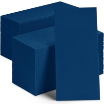 일회용 디너 냅킨 종이 30.5 x 43.2cm(12 17인치) 2겹 퀼트 컬러 결혼식 리셉션 파티 또는 이벤트용 (300 레드), 1200_Blue, Blue_1200