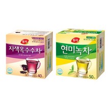 동서 현미녹차 티백 50개입+자색옥수수차 40개입, 90개입
