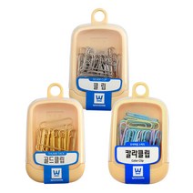 화신 클립 실버 골드 칼라 서류 문서 정리 압정 핀 집게 클립, (골드)