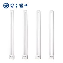 장수램프 4개입 FPL 36W 32W 55W 삼파장 형광등 램프 전구 형광램프 주광색 전구색, 1묶음, 장수 FPL 55W 전구색(흰빛)/4개 묶음