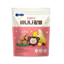 베베쿡 처음먹는 반찬&간식 먹거리 모음, 1개, 베베쿡 한잎에 쏙 바나나팥볼 1봉