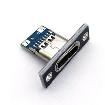 USB C 타입 잭 방수 스트립 라인 솔더 조인트 암 커넥터 충전 포트 소켓 2 핀 2P 4P, 05 2Pin black_04 4pcs