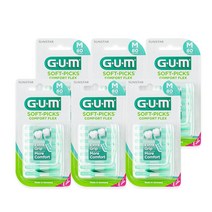 GUM 검 실리콘 치간칫솔 코스트코 소프트픽 컴포트플렉스 80개입, 6개