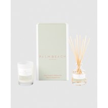 팜 비치 컬렉션 클로브 & 샌달우드 미니 캔들 디퓨저 선물 팩 -, One Size