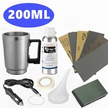 세차용품 헤드 라이트 폴리셔 액체 증발기 폴리머 화학 광택 복원 키트 용, 01 200ML Kit