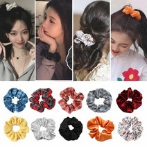 똥머리밴드곱창밴드 여자 청순 머리 단체 머리끈 곱창 밴드 패션