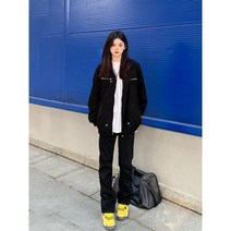 남자청자켓 여름 캐쥬얼 데님 알파 봄버 재킷 남성용 젠더리스 강소성 절강성 및 상하이 클린핏 자외선 차단 재킷 하이 스트리트 미국 야구 유니폼