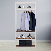 안방드레스룸 시스템행거 5단 (1봉) 500 x 400 x 1800, 화이트