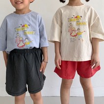 (바로배송) 리틀콜리 21 여름 피그 팬츠 JS 피그먼트 반바지 주니어