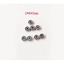 타미야미니카 타미야 미니 4륜구동 자동차 모델 섀시 가이드 롤러용 볼 베어링 520 620/830 2x5x2.5mm 2x6x2mm 2x6x2.5mm 3 8 개 x 8x3mm, 8pcs 2x6x2mm open