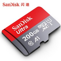 마이크로 sd 메모리 카드 Sandisk A1 TF 1TB 16G 32gb 64GB 128G 200G 256G 400G 512gb C10 U1 SDXC 플래시 울트라 어댑터, 200GB