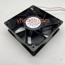 서버컴퓨터 데스크탑 노트북 nmb-mat 12038va-24r-ga dc 24v 1.77a 120x120x38mm 2선 냉각 팬, 없음, 검은색
