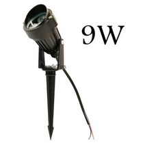 야외 LED 정원 잔디 램프 3W 9W 풍경 조명 스파이크방수 220V 110V 12V 경로 전구 흰색 녹색 반점, 9W_GreenDC12V
