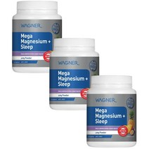 Wagner 와그너 메가 마그네슘 + 수면건강 열대과일 Mega Magnesium + Sleep Tropical 400g, 3개