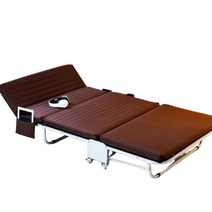 3단 접이식 간편 공간활용 간이식 침대 간병인 병원보조침대 사무실 호텔 폴딩 엑스트라베드, 블루