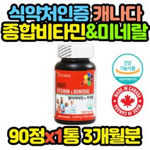 캐나다 멀티 종합 비타민 미네랄 영양제 푸마르산 추천 선물 코스트코 홈쇼핑 보충제 보조제 효능 효과