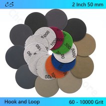 2인치 50mm 샌드페이퍼 디스크 그릿 60 ~ 10000 후크 및 루프 습식/건식 연마 샌딩 실리콘 카바이드 전동, 20 7000 Grit_01 10Pcs